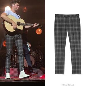 REISS Russell Slim Fit Wool Plaid Trousers Men’s Size 32